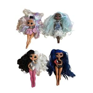 Lot of 4 LOL Surprise Fashion Dolls. Downtown girl, Winter Disco, Etc.